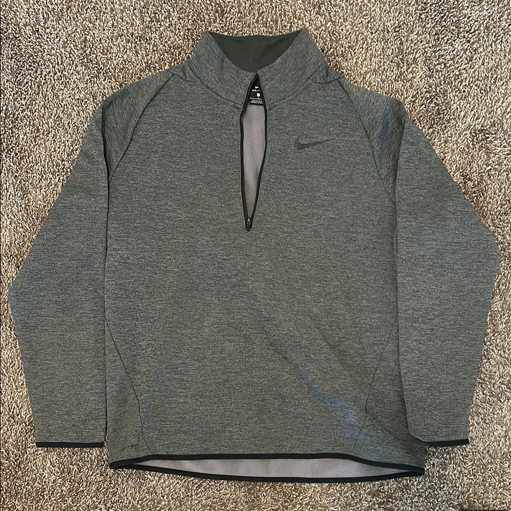 Nike Gray Quarter-Zip Pullover